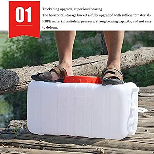 Tanque De Almacenamiento De Agua De Gran Capacidad, con Tapa con Agua Mineral De Agua Barril Pure Aguas De Plástico Motorhome Tank, Visita A Domicilio Caza De Excursiones, 150l(Size:70L)