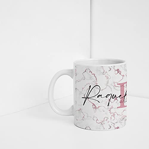 Taza PERSONALIZADA (con Inicial, Nombre y Apellido) con Diseño Exclusivo · Tazas Personalizadas a Todo Color (360º alrededor de la Taza) · Ideal para Familiares o Amigos