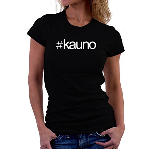 Teeburon Hashtag Kauno Bold Text Camiseta Mujer