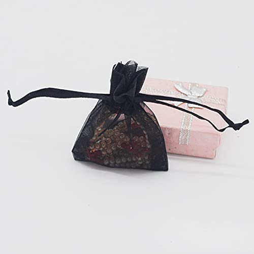 Teegxddy 100PCS bolsas de organza, regalo empaqueta Bolsas de organza bolsa de joyería, bolsitas de lavanda Ideal para regalos de la joyería dulces matrimonio-8x10cm