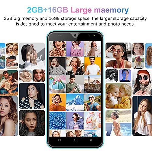 Teléfono Móvil Libres, (2021) 4G Smartphone 5.5 Pulgadas Android 9.0 Moviles Baratos y Buenos 2GB+16GB/ 64GB Ampliables, 3600mAh Baterí Cámara 8MP+5MP,Face ID/GPS/FM (Rosado)