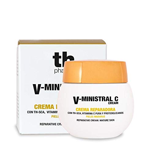 Thader Th Pharma V-Ministral C Crema Reparadora Facial con Vitamina C y Proteoglicanos, 50 ml