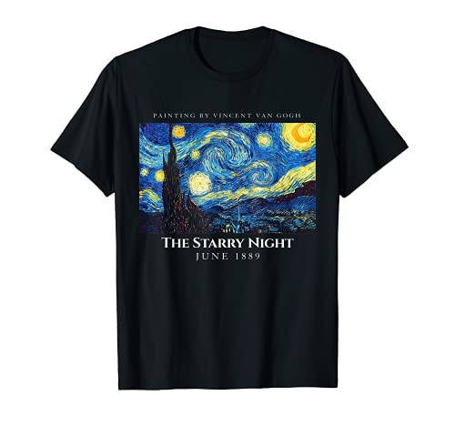 The Starry Night Tee Shirts, Cool Vincent Van Gogh Painter Camiseta