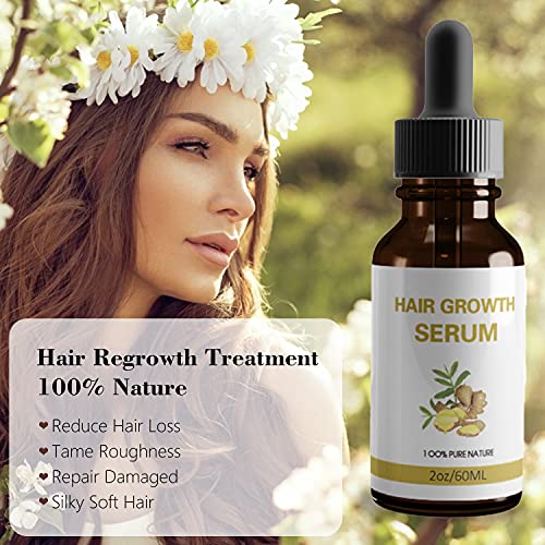 Thnkstaps Sérum Para Crecimiento del Cabello Hair Serum Anti Pérdida de Pelo Tratamiento para reducir la pérdida del cabello y promover el crecimiento del cabello Para Hombres Y Mujeres 60ML