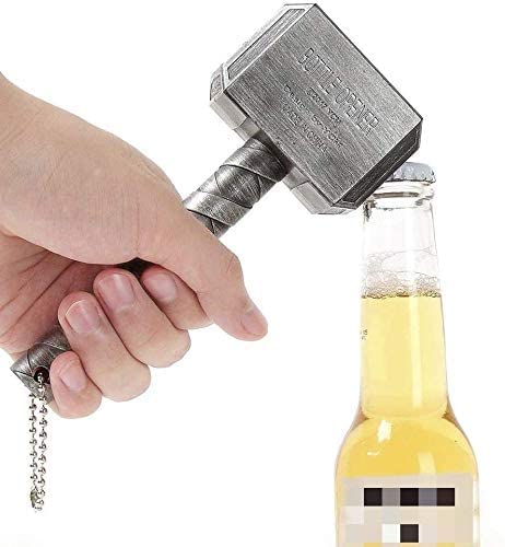 Thor Hammer Abrebotellas- Abrebotellas Gran Bar,Mjolnir Quake Abrebotellas de Cerveza,Regalo Marvel,Martillo de Thor Abrebotellas en Forma, Regalos Para Zmigas