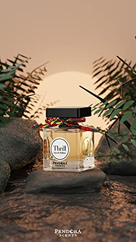 Thrill Eau De Parfum Perfume de larga duración de los aromas de Pendora para las mujeres fragancias EDP 100 ml por Paris Corner Perfume para mujer - 3.3 oz