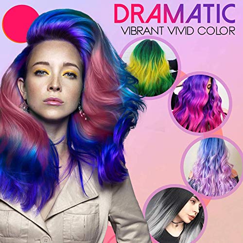 Tinte de pelo termocrómico que cambia de color Wonder Dye Moda, Crema de tinte para el cabello de una sola vez, Tinte para el cabello que cambia el color del cabello DIY, 50ml