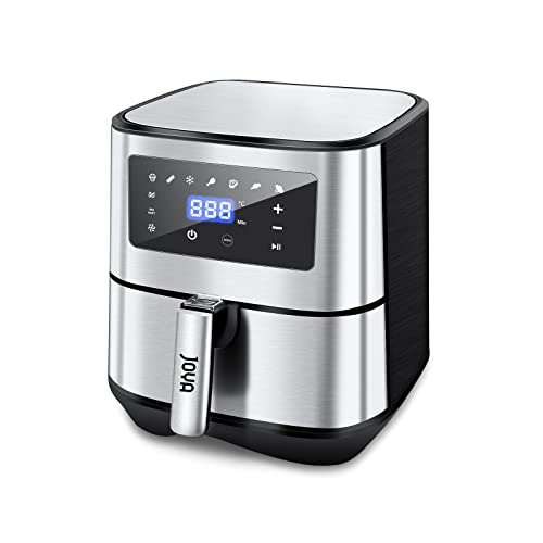 Title: JOYA Freidora sin Aceite 5.5L XXL Freidora con 8 Programas, Air Fryer con Función Precalentar, Pantalla LED Táctil, Temperatura y Temporizador Ajustable Sin BPA ni PFOA 1700W [ A+++ ]