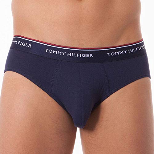 Tommy Hilfiger 3-Pack Cotton Briefs Calzoncillos, Multicolor (Multi/Peacoat 904), M (Pack de 3) para Hombre