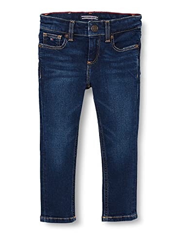 Tommy Hilfiger Boys Scanton Slim Nyds Jeans, Azul (New York Dark Stretch 911), 164 (Talla del Fabricante: 14) para Niños