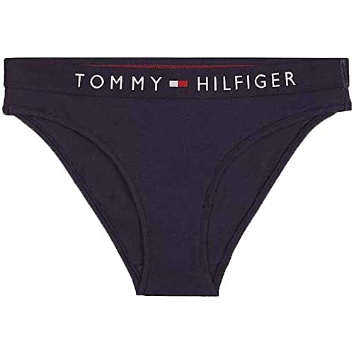 Tommy Hilfiger Briefs B Braguitas con Cintura Elástica y Logo, Azul (Navy Blazer), S para Mujer