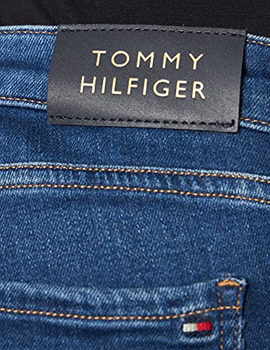 Tommy Hilfiger Como Skinny RW a Leno, Pantalones para Mujer, Azul (Leno), 31W / 30L