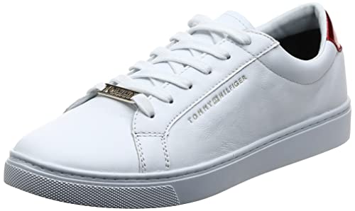 Tommy Hilfiger Essential Sneaker, Zapatillas Mujer, Blanco (RWB 020), 41 EU