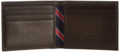 Tommy Hilfiger Eton Mini CC Wallet, Cartera para Hombre, Brown 204, 11x9x2 cm (B x H x T)