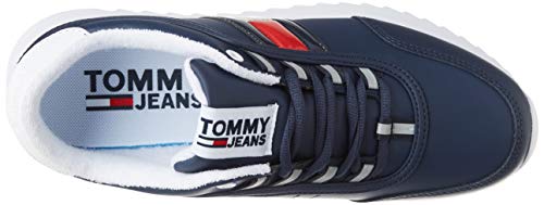 Tommy Hilfiger High Cleated Flag Sneaker, Zapatillas Mujer, Azul (Twilight Navy C87), 39 EU