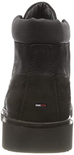 Tommy Hilfiger Jonny 6c, Botas de Moda Hombre, Negro, 44 EU