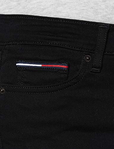 Tommy Hilfiger Nora Mid Rise Skinny Fit Black Jeans Vaqueros, Staten Negro Elástico, 26W/30L para Mujer