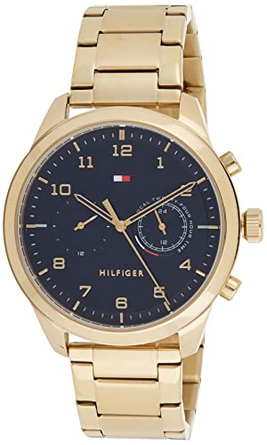 Tommy Hilfiger Reloj Analógico para Hombre de Cuarzo con Correa en Acero Inoxidable 01791783