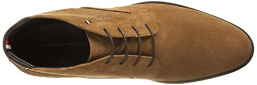 Tommy Hilfiger SIGNATURE HILFIGER - Botas de ante para hombre, color marrón