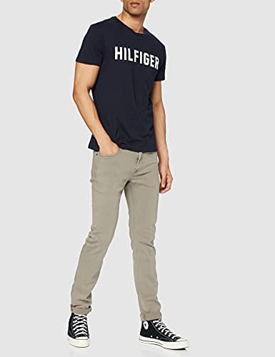 Tommy Hilfiger Slim Bleecker Sstr Color Denim Jeans, Nomad, 32W/32L para Hombre