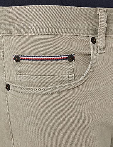 Tommy Hilfiger Slim Bleecker Sstr Color Denim Jeans, Nomad, 32W/32L para Hombre