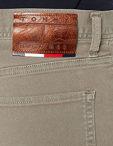 Tommy Hilfiger Slim Bleecker Sstr Color Denim Jeans, Nomad, 32W/32L para Hombre