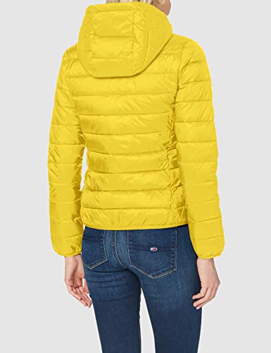 Tommy Jeans Tjw Hooded Quilted Zip Thru Chaqueta, Amarillo (Star Fruit Yellow), XL para Mujer