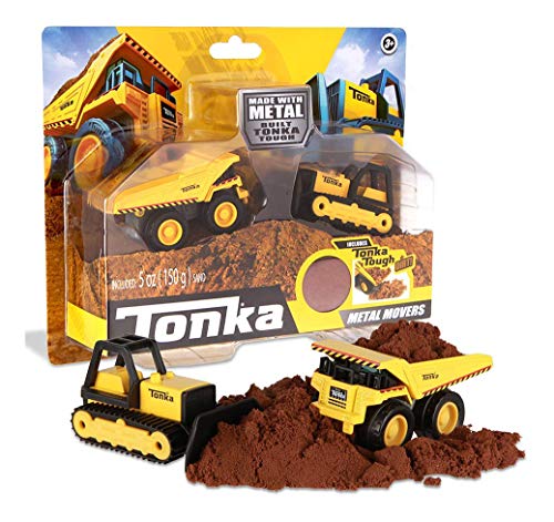 Tonka Metal Movers Combo Pack: Mighty Dump and Bull Dozer Paquete Combinado, Color nulo. (Basic Fun 6021)