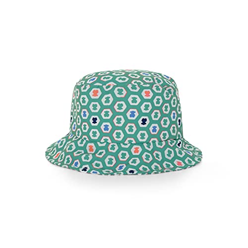 TOUS BABY - Gorro de Playa para tu Bebé. Estampado Exagon. (Verde, 3-6 Meses)