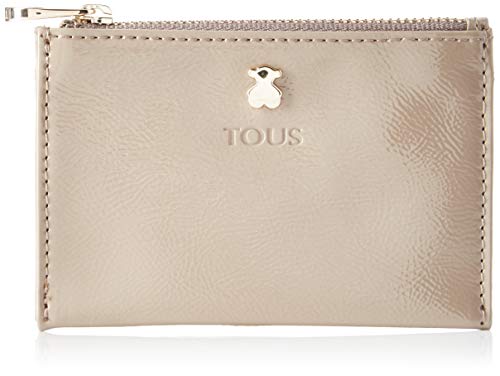 TOUS Monedero-Tarjetero Dorp Mujer, Beige (Topo 995970518), 12x8x1 cm (W x H x L)