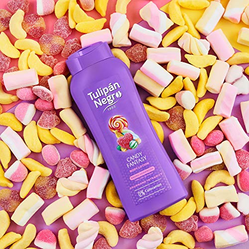 Tulipán Negro Body Lotion Candy Fantasy Morado, 400 ml, 12 Unidad