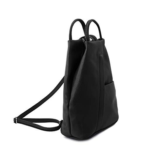 Tuscany Leather Shanghai Mochila en Piel Negro