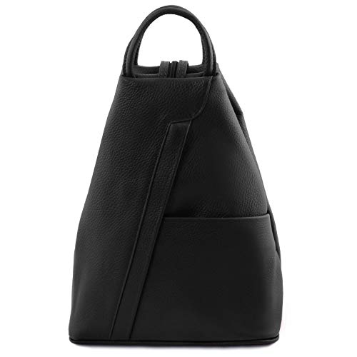 Tuscany Leather Shanghai Mochila en Piel Negro