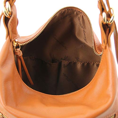 Tuscany Leather TL Bag - Bolso de señora en Piel Convertible en Mochila - TL141535 (Canela)