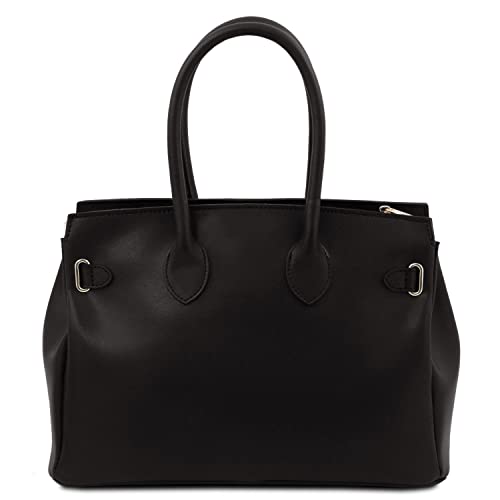 Tuscany Leather TLBag Bolso a Mano Negro