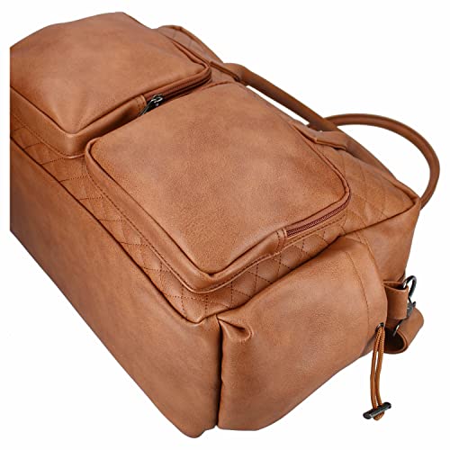 Unbekannt Kidzroom 030-8095-1 Bolso cambiador Vision Of Love – Piel sintética – Acolchado - Para padres marrón Talla:27*44*16cm