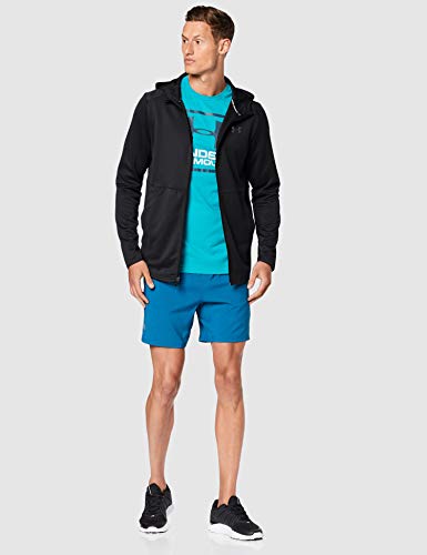 Under Armour Sudadera con Capucha para Hombre MK-1 con Cremallera Completa, Color Negro, XS