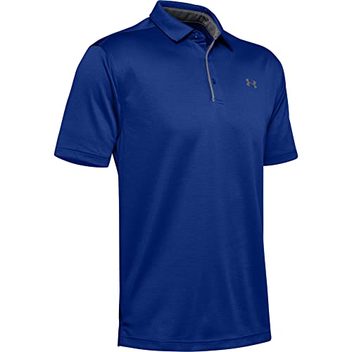 Under Armour Tech, Polo Hombre, Azul (Royal / Graphite / Graphite) , M