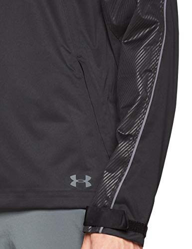 Under Armour UA Storm Rain Jacket Chaqueta de Golf, Hombre, Negro (Black/Rhino Gray 001), XL