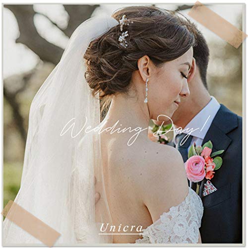 Unicra Diadema de novia de boda con cristales para el pelo de la vid de la flor trenzada, accesorio para el pelo de novia para las mujeres