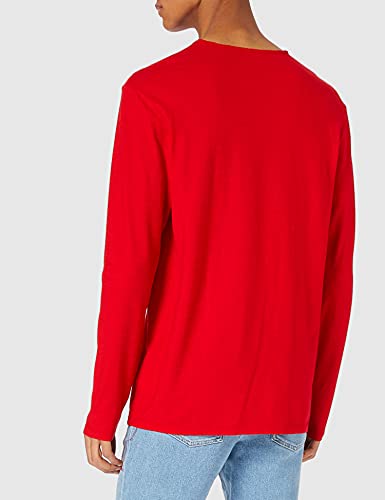 United Colors of Benetton Camiseta M/L 3je1j19a9 Suter, Rojo 015, Hombre