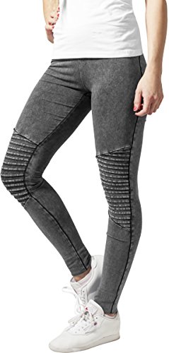 Urban Classics Leggings Denim Jersey Deporte, Gris (Darkgrey), XL para Mujer