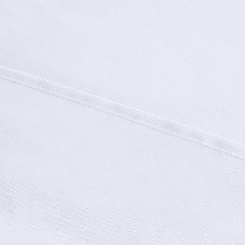 Utopia Bedding Funda Almohada 70/75 - Juego de 4 Funda Almohada 50x75cm - Funda de Almohada de Suave Microfibra cepillada con Cierre de sobre - Blanco