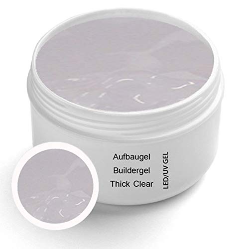 UV Gel Thick - Clear - transparente 30ml incluye 3 piezas Conjunto de cepillo - Gel UV de construcción