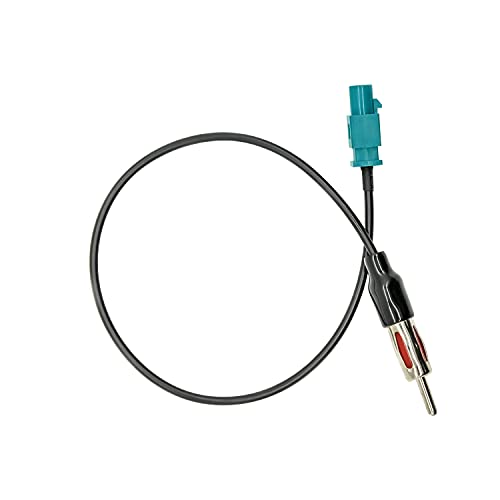 Vecys Cable Adaptador Fakra a DIN Adaptador Fakra Z Radio Coche TV DAB+ GPS Conector Fakra Z a DIN Pigtail Cable Fakra RG174 12inch 30cm Compatible con Antena Radio FM/AM Asiento Blaupunkt