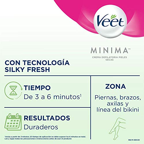 Veet Crema Depilatoria Corporal para Mujer - Con Dosificador - Piel Normal y Seca - 400ml