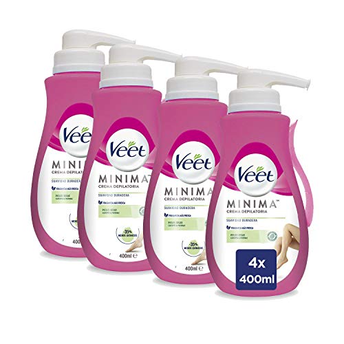 Veet Crema Depilatoria Corporal para Mujer - Con Dosificador - Piel Normal y Seca - 400ml