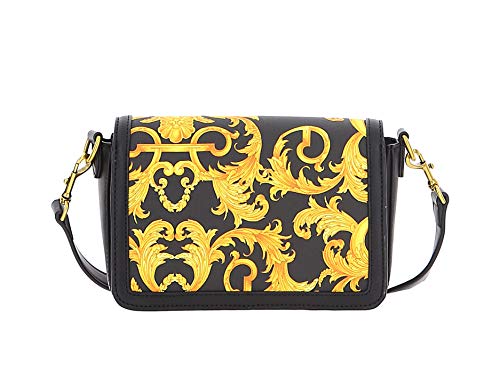 Versace Jeans Couture Bolso bandolera piel sintética negro/oro E1VWABM1