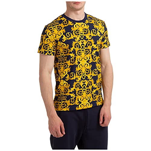 Versace Jeans Couture Hombre Camiseta Baroque BLU L