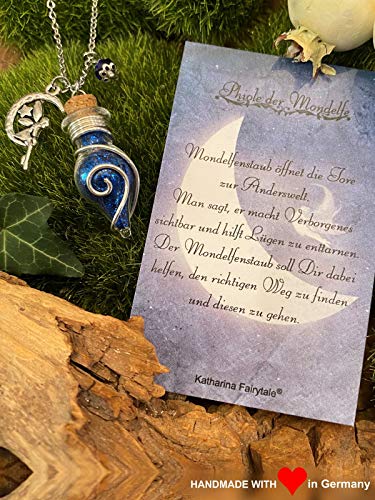 Vial de la luna duende - amuleto de la suerte - Talisman - amuleto - frasco de vidrio con hadas polvo by Catalina Fairy Tale